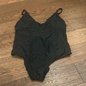Aerie black one piece bathing suit